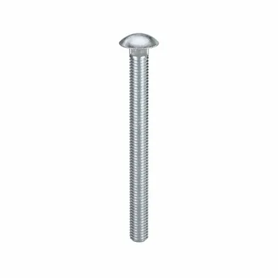 USA INDUSTRIALS Carriage Bolt: Square Neck, 7/16"-14 Thread Size, 5 in lg, Steel, Grade 2 - Grade 2 Steel Square Neck Carriage Bolts