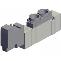 Solenoid Valve: SY7000 Series, Single Solenoid, Five-Way / Two-Position, 5 Ports, 24V DC, Locking (MPN SY7120-5DOD-02T)