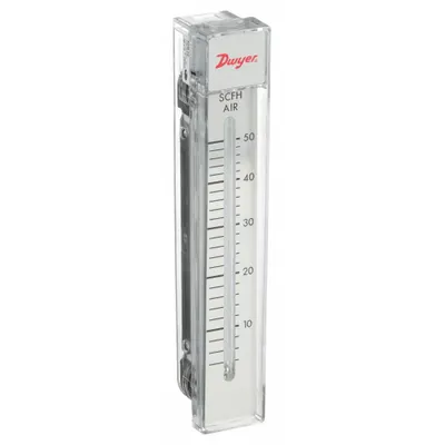 Dwyer Flowmeter: Variable Area Flowmeter, Variable Area, Panel Mount, Vertical - Panel-Mount Flowmeters for Air & Compressed Gas