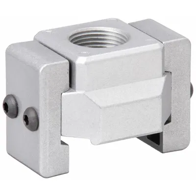 GROZ Pipe Adapter: 3/4 in NPT, Aluminum, Piping Adapter Series - Modular Connectors