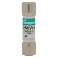 BUSSMANN Fuse: FNM Series, Midget, Time-Delay, 8 A, 250 V AC, 13/32 in x 1 1/2 in, Non-Indicating (MPN FNM-8)