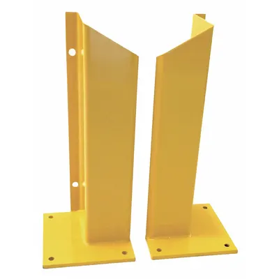 POST GUARD Door Track Guard: Steel, L Shape, 36 in Overall Lg, 0.3 in Overall Thick - Door Track Guards