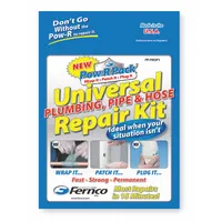 FERNCO Pipe Repair Kit: Fiberglass, 2 in W x 48 in L Wrap Size, 6 in W x 4 in L Patch Size (MPN FP-FM3P1)