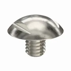 This M4x0.70 thread size panel screw has a 5 mm length and a truss head with spanner drive. Made from 316 stainless steel with a plain finish, it is suited for applications requiring corrosion resistance and easy cleaning, such as in food processing or sanitary equipment. Width across flats is 6 mm.