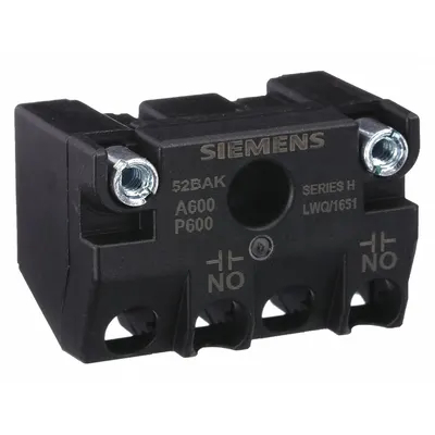 Siemens Contact Block: 30 mm Panel Mounting Size, 1NO, Momentary, Universal Series - Contact Blocks