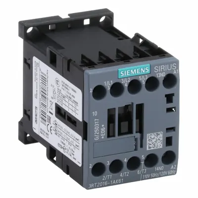 Siemens Magnetic Contactor: Non-Reversing, 3 Poles, 3NO Contacts, 9 A - Non-Reversing IEC Contactors