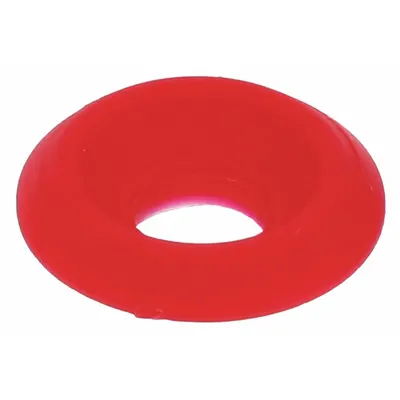 T&S BRASS Index Ring: Plastic, For Hot Handle Type, Color Index, Red - Faucet Index Rings