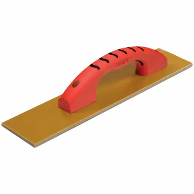 KRAFT TOOL Hand Float: Blade Material Laminated Canvas-Resin, Blade Shape Square - Concrete Hand Floats