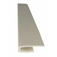 PAWLING CORP Edge Cover: PVC, Edge, 8 ft Panel Size, Silver Gray, 0.025 in Thick, 8 ft Overall Lg (MPN WC-98-8-210)