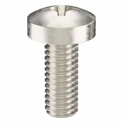 USA INDUSTRIALS Machine Screw: M4x0.70 Thread Size, 10 mm Lg, 18-8, Stainless Steel, Plain - Pan Head Machine Screws