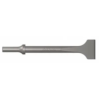 AJAX Chisel: 0.401 in Shank Size, Round, Round, 1 1/2 in Chisel Tip Wd - Flat Chisels for Air Hammers