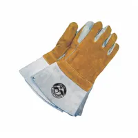 Welding Gloves: Straight Thumb, Gauntlet Cuff, Premium, Cowhide, Gander, Universal Glove Size, 1 PR (MPN 64-9-AG-7)