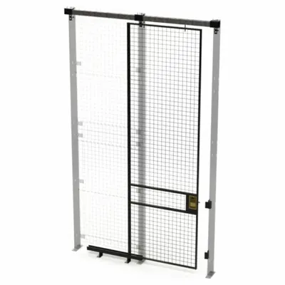 HUSKY RACK & WIRE Slide Door: 10 ft H x 3 ft W x 1 3/4 in D - Husky Rack & Wire Quick-Assemble Woven-Wire Partition Components