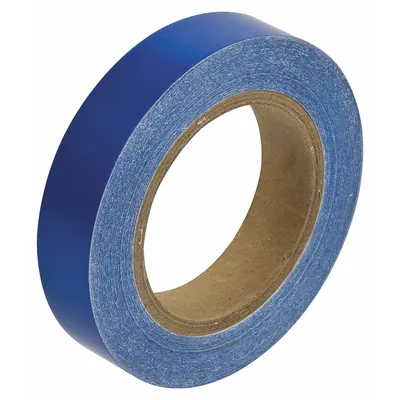 BRADY Pipe Marking Tape: Blue, 1 in Wd, 90 ft Roll Lg, Vinyl, 1 in Roll Wd - Pipe Marker Solid Color Banding Tape
