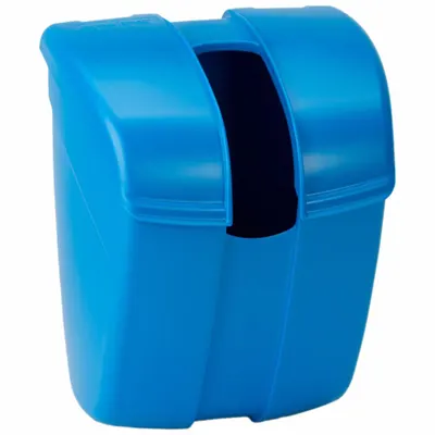 SAN JAMAR Ice Scoop Caddy: Blue, Plastic, 9 1/8 in Wd, NSF - Ice Scoop Holders