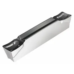 Indexable insert for parting and grooving operations in turning applications. Suitable for cutting off workpieces and creating grooves in metalworking processes.