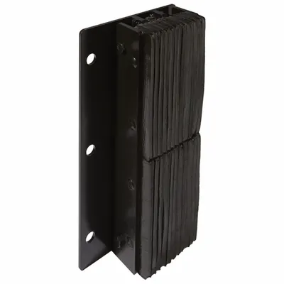 IDEAL WAREHOUSE INNOVATIONS Dock Bumper: Rectangular, 20 in x 6 1/4 in x 10 3/4 in Bumper, Laminated Rubber - Steel-Face Dock Bumpers