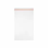 This peel and seal reclosable poly bag is made from biaxial oriented polypropylene (BOPP) for clarity and strength. Measuring 7 5/12 inches wide by 10 1/2 inches long, it is supplied as a flat pack of 1,000 bags. Suitable for packaging, storing, and protecting parts and components in industrial and manufacturing settings