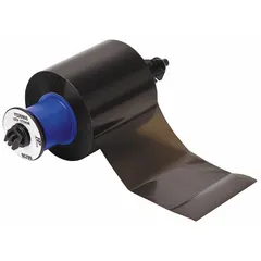 Black resin ribbon, 2 11/32 in x 984 ft, for use with i5100 printer series. CSA Approved and solvent-resistant. Suitable for industrial labeling applications requiring durable identification.