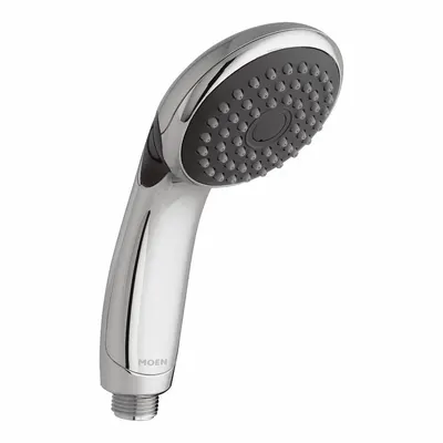 MOEN Handheld Showerhead: Plastic, Chrome, 2.5 gpm Flow Rate - Handheld Showerheads