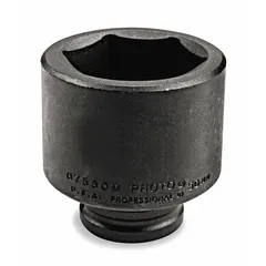 This 3/4" drive impact socket is designed for use with impact wrenches in heavy-duty fastening and loosening of 17 mm metric fasteners. The 6-point configuration provides a secure grip on fastener heads, while the black oxide finish offers corrosion resistance. Suitable for automotive, industrial, and construction applications.