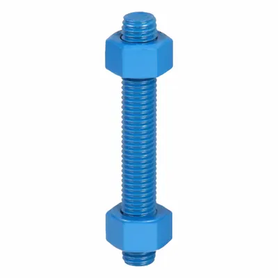 USA FASTENER Fully Threaded Stud: 5/8"-11 Thread Size, Steel, Grade B7, PTFE Coated - PTFE-Coated Fully-Threaded Rods & Studs