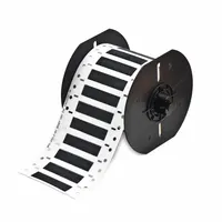 Sleeve Label: 1/4 in x 2 in, Polyolefin, Black (Matte), For 8 AWG to 16 AWG Wire Gauge (MPN B33D-250-2-342BK)