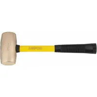 Non-Sparking Sledge Hammer: Aluminum Bronze, Fiberglass Handle, 6 lb Head Wt, 2 1/4 in Dia (MPN M-3FG)