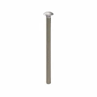 Carriage Bolt: Square Neck, 3/8"-16 Thread Size, 6 in lg, Stainless Steel, 316, Plain (MPN BULK-BOLT-5003)