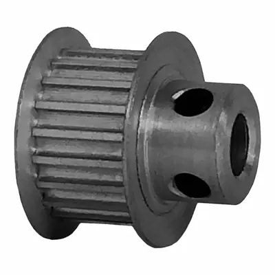 Dayton Timing Pulley: Curvilinear, Fixed, For 9 mm Belt Wd, 20 Teeth, 3 mm Pitch - HTD Section Fixed-Bore Timing Pulleys with Hub