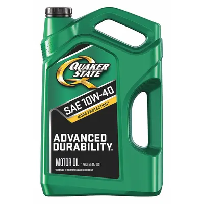 QUAKER STATE Engine Oil: Conventional, 5 qt Size, Bottle, 10W-40 - Gasoline Engine Oil