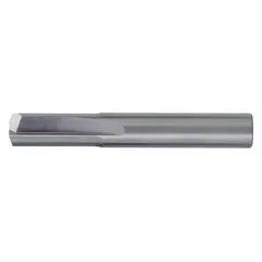 Carbide square end mill with two straight flutes, designed for machining aluminum and non-ferrous materials. The 3/16" diameter and 5/8" length of cut suit slotting, profiling, and contouring operations. Straight-flute geometry promotes efficient chip evacuation in milling applications.