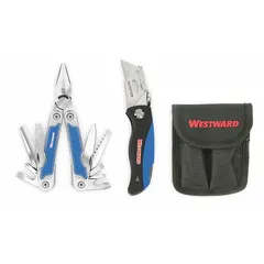 This pocket-size multi-tool features 15 tools and 15 functions, including fold-out pliers, wire cutter, and wire stripper. With a closed length of 4 inches and open length of 6 inches, it is suited for cutting, stripping, and gripping tasks in field repairs and general maintenance.