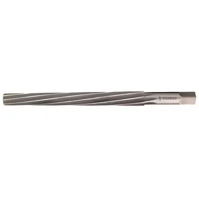 YANKEE Spiral-Flute Taper Pin Reamer, #0 Pin, 0.1287-0.1638 in Dia, 491-0 - Spiral-Flute Taper Pin Reamers