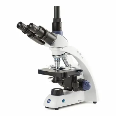 GLOBE SCIENTIFIC Microscope: Compound, Trinocular, 40X to 1000X, 18 mm Optical Field of View - Compound Microscopes