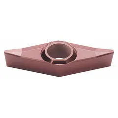Diamond indexable turning insert for precision turning applications. Available in VCGT221-PM2 and VCGT110304-PM2 geometries, providing specific cutting edge and chipbreaker configurations for fine surface finishes and tight tolerances.