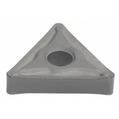 Triangle (T) indexable turning insert for lathe operations such as facing, profiling, and external turning. Suitable for metal removal in general machining applications.