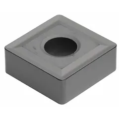 Square (S) indexable turning insert for general turning, facing, and profiling operations on metal workpieces. Suitable for use in CNC lathes and manual machining centers. Alternate part numbers: SNMG432ENZ, SNMG120408N-UZ.