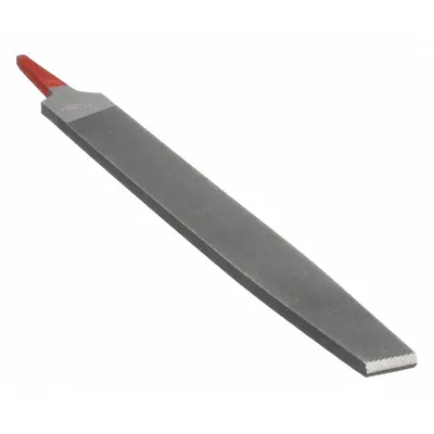 SIMONDS Machinists File: Rectangular, Second Cut, 12 in Lg without Tang, 1 3/16 in Wd - Tapered Double-Cut Rectangular Files
