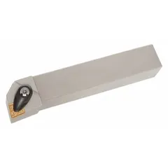 The TUNGALOY ACLNR2525M12-A is an indexable turning and profiling toolholder with a 25 mm by 25 mm shank, designed to accept inserts with a 12 mm cutting edge length. It is used in lathes and turning centers for external turning, facing, and profiling operations.