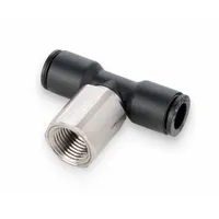 LEGRIS Push-Fit Tee Fitting: 5/16 in OD x 1/4 in Pipe Size, Push-to-Connect x Push-to-Connect x FNPT (MPN 3008 08 14)