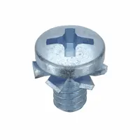 SEMS Screw: Internal Tooth, #6-32 Thread Size, 1/4 in Lg, Steel, Zinc-Plated, Pan, Phillips, 100 PK (MPN MPPII0-600250-100P)