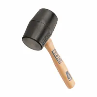 Mallet: Hickory Handle, Plain Grip, 12 oz Head Wt, 2 3/8 in Dia, 4 1/4 in Head Lg, 13 in Overall Lg (MPN DH-12)