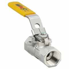APPROVED VENDOR 1/2 in 316 Stainless Steel Straight FNPT x FNPT Locking Lever Ball Valve, MPN 06Q011N06012FSR