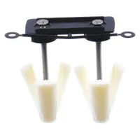 Wall Anchor: 5/32 in Dia, 3 in Overall Lg, #8-32 Thread Size, Plastic, Plain, Plastic, Plain, 2 PK (MPN BAW30-2)