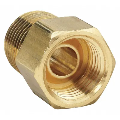 PARKER Flared Fitting Adapter: 3/8 in OD x 3/8 in Pipe Fitting Size, Flared/Threaded - Standard Brass Inverted Flare Tube Fittings