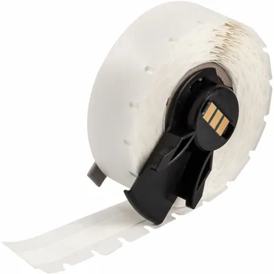 BRADY Continuous Label Stock: 3/8 in x 30 ft, Cryogenic Autoclavable Nylon, White - Brady Thermal Transfer Continuous Label Rolls
