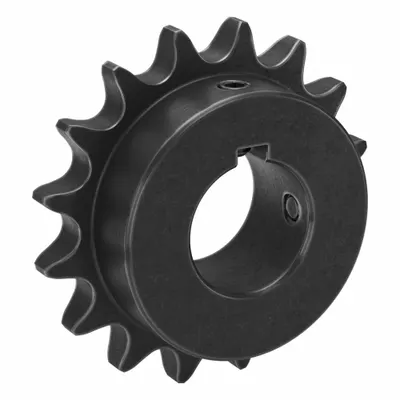 TRITAN Size 60 Fixed-Bore Roller Chain Sprocket, 16 Teeth, 1 1/2 in Bore, Steel - Size 60 Fixed-Bore Roller Chain Sprockets