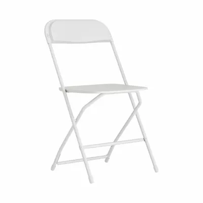 FLASH FURNITURE Plastic Folding Chair with Metal Frame - Plastic Folding Chairs