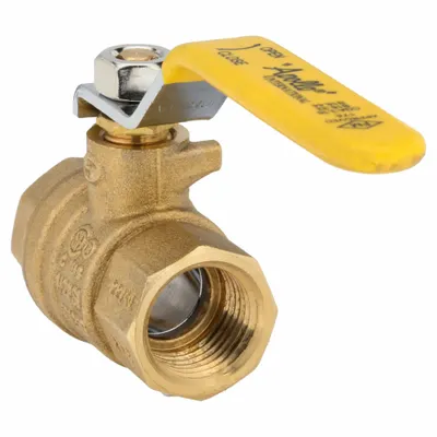 APOLLO Manual Two-Way Ball Valve: 1/2 in, Brass, Straight, FNPT x FNPT - Brass Ball Valves